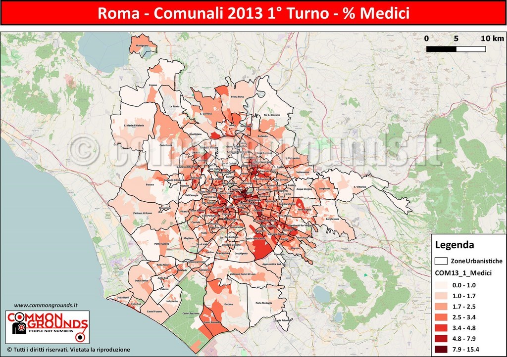 Comunali 2013 - 1°  Turno Medici