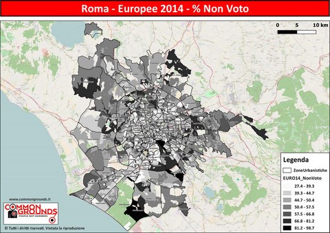 Europee 2014 % Non Voto