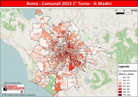 Comunali 2013 - 1°  Turno Medici