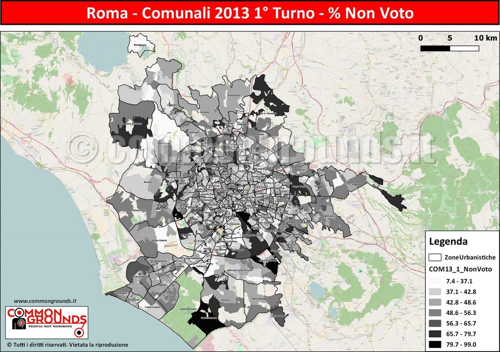 Comunali 2013 - 1°  Turno Non Voto