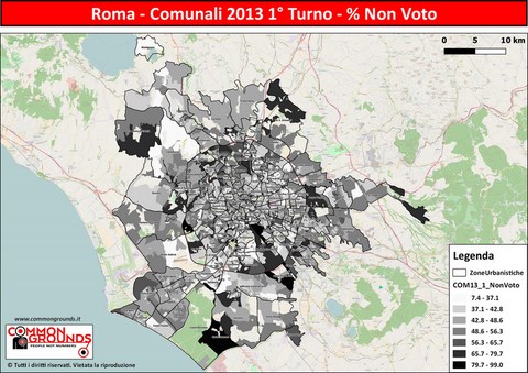 Comunali 2013 - 1°  Turno Non Voto